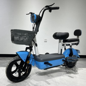 Bicicleta Eléctrica Urbana Económica de 500W 48V, sin Escobillas, 3 Velocidades, Doble Asiento, Cuadro de Acero Reforzado, Batería de Plomo-Ácido - Product Image 2