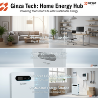 Système de stockage d'énergie domestique divisé LiFePO4 15kWh à cellules à cycle profond 51.2V 330Ah, hybride, avec BMS, solaire, CAN, RS485, Lithium