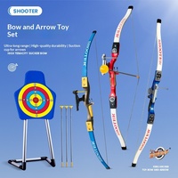 Ensemble de jouets d'archerie pour enfants avec cible sur pied et flèches à ventouse, jeu de tir intérieur/extérieur, cadeau pour garçons et filles
