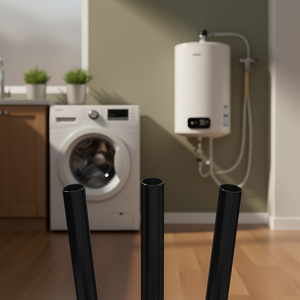 Tubería de plástico resistente al calor, 3 piezas, manguera flexible negra para uso en electrodomésticos - Product Image 3