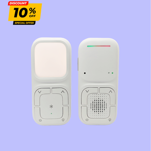 Monitor de Bebé Digital con Audio, Alerta de Vibración, Monitor de Temperatura y Humedad Ambiente y Canciones de Cuna - Product Image 1