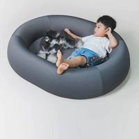 100% lit pour chien chauffant en latex lit pour chien doux intérieur apaisant luxueux lavable tapis de lit pour animaux de compagnie