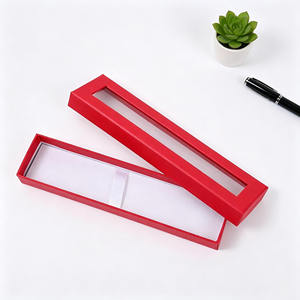 <b>Large</b> Quantity Multiple Colors Available Clean Pen <b>Box</b> Top & Bottom Paper <b>Box</b> Packaging <b>Box</b> Ribbon Insert for Writing <b>Gift</b> - Product Image 2