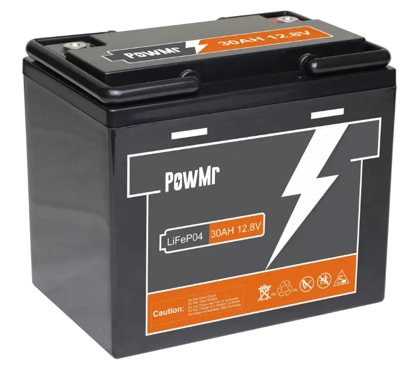 Powmr 12.8V 30ah Oplaadbare Lithiumbatterij Zonne-Energiecentrale En Vervangende Loodzuuraccu Zonnebatterij