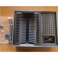 CLHA UMIDA Support de rangement de vaisselle en acier inoxydable fait à la main Évier à une cuvette de haute qualité Personnalisable Forme carrée Sans robinet