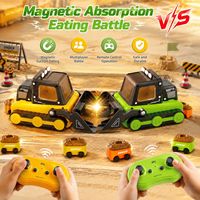 Nouvelle voiture télécommandée CQZNRC pour jeux de serpent mangeur, mini-voiture ingénierie RC magnétique à assembler, jouets pour enfants