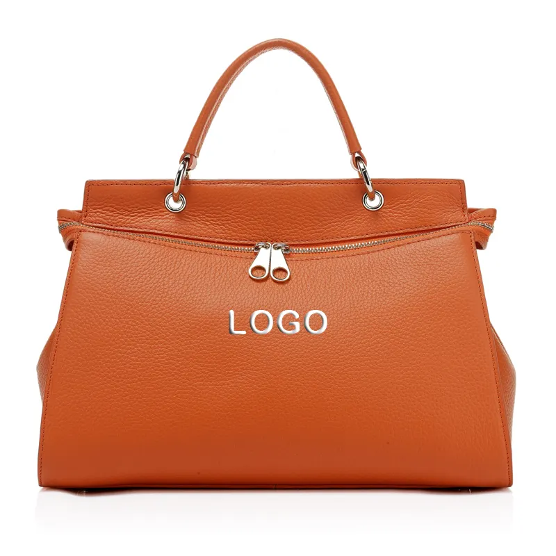 Trendy Famous Brand Vegan Leather Luxury Handbags Designer High Quality Custom Leather Tote Bag Women