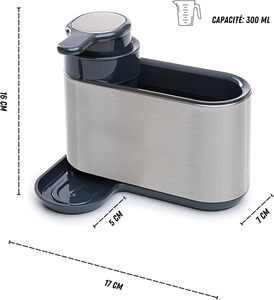 Stainless Steel Tidy <b>Kitchen</b> Sink Organizer Non-folding <b>Rack</b> with Flexible Design and Sink Caddy - Product Image 3
