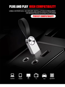 Disco de metal tarjeta de memoria 32GB 256GB 16GB 8GB 64GB 128GB stick promocional pen Custom flash USB Drive - Product Image 6