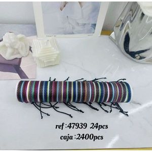 Braccialetti Intrecciati Mini Whirlwind 1Cm, Pulsera Tubo, Braccialetti alla Moda, Confezione da 24 Pezzi, 2400 Pezzi - Product Image 1