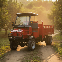 Mini-transporteur agricole diesel 4x4 de 2 tonnes avec benne hydraulique, camion benne agricole, garantie 1 an