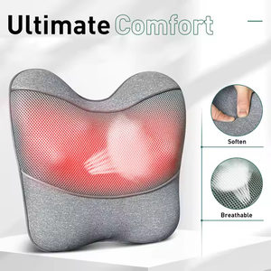 <strong>2026</strong> <strong>New</strong> 3D Shiatsu Neck <strong>Massager</strong> Pillow Heat Electric Deep Kneading <strong>Shoulder</strong> Massage Cushion Infrared Physiotherapy Timing - Product Image 2