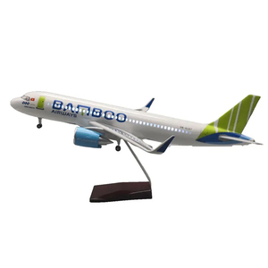 แอร์บัสขนาด45ซม. A330จากประเทศจีน Zijin <span class=keywords><strong>1</strong></span>:150 47ซม. มีล้อและไฟจำลองขั้นสูงโมเดลเครื่องบินเรซิน - Product Image 5