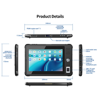 Tablette industrielle robuste JINGXIN avec lecteur RFID UHF HF LF, Bluetooth, 2G, 3G, 4G, GPS, Wifi, écran tactile
