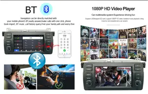 BMW E46 WIFI GPS BT FM 오디오 스테레오 Carplay 자동 라디오 gps 네비게이션에 대한 안드로이드 4 코어 8 코어 2.5D IPS 자동차 멀티미디어 비디오