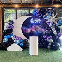 Kit d'arche de ballons spatiaux et guirlande de 144 pièces pour fêtes, fournisseur depuis 15 ans, vente en gros, décorations extérieures pour garçons, enfants et baby shower