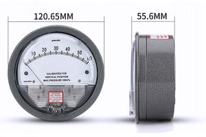 유압 아날로그 압력계 Hvac 탱크 레벨 차압 게이지 유압 액체 용 - Product Image 4