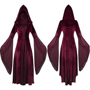 High Quality <strong>Medieval</strong> Vintage <strong>Wedding</strong> <strong>Dress</strong> Renaissance Lace up Vintage Gothic <strong>Dress</strong> Floor Length Hooded Cosplay <strong>Dresses</strong> - Product Image 5