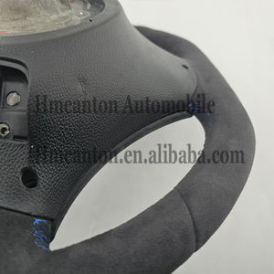 Volante Deportivo de Alta Calidad en Alcántara con Franja Azul para BMW Serie 3 E90 E91 E92 E93 - Product Image 4