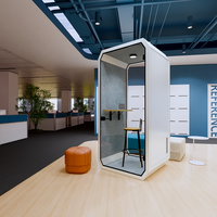 Cabine de bureau acoustique portable pour appels et réunions, mini cabine insonorisée pour bureau, cabine téléphonique de bureau