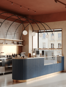 Nhân Tạo Đá Bằng Gỗ Quầy Bar Bảng Hiện Đại Khách Sạn Câu Lạc Bộ Đêm Cà Phê Bánh Sandwich Cửa Hàng Nhà Hàng Biểu Tượng Tùy Chỉnh Bàn Tiếp Tân - Product Image 3