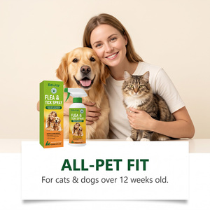Spray Répulsif Anti-Puces, Tiques et Moustiques Moderne <span class=keywords><strong>pour</strong></span> Animaux de Compagnie (Chiens, Chats, Lapins) à la Citronnelle – Anti-Tiques Toutes Saisons, Contre les Démangeaisons Cutanées, Sans Résidus Collants - Product Image 4