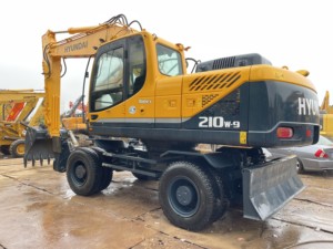 รถขุดล้อยางฮุนได 210W มือสองจากเกาหลี น้ำหนัก 21 ตัน รุ่น Robex 210 Excavadora 210w-9 210w-9T เครื่องจักรก่อสร้างหนัก มีสินค้าในสต็อก - Product Image 3