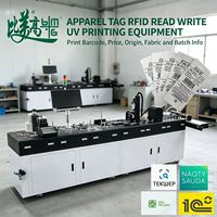 Imprimante jet d'encre pour étiquettes RFID de vêtements, avec alimentation automatique, haute vitesse et impression de codes en ligne, pour l'impression d'étiquettes de rejet et de rejet de commandes.