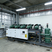 Unité de condenseur à rack fournie par l'usine avec système de compresseur parallèle pour entrepôt frigorifique industriel