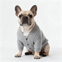 Vêtements pour chiens de luxe Joymay Fashion Designer, veste en jean, polyester et coton écologiques personnalisés, cardigan en tricot duveteux pour l'hiver