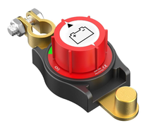 Interrupteur de déconnexion de batterie à 2 pôles robuste 12V 48V avec boîtier en ABS et bornes en laiton pour automobile et marine HaoRui