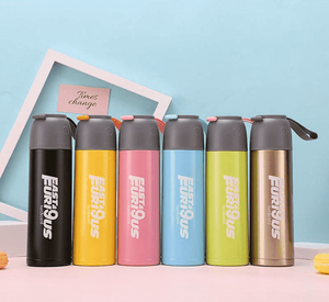 Modern Stainless Steel 500Ml <b>Large</b> Capacity Water Bottle With Modern Design - Product Image 1