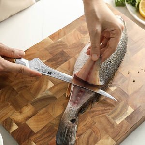 تصميم جديد سكاكين شرائح مخصصة 73 طبقات مسحوق دمشق الصلب حادة سكين المطبخ مع مقبض خشب الزيتون الطبيعي - Product Image 2