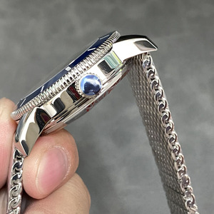 Montre mécanique automatique haut de gamme avec lunette rotative unidirectionnelle en céramique à 120 dents, boîtier en acier inoxydable, montre-bracelet étanche - Product Image 5