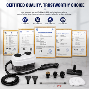เครื่องทำความสะอาดไอน้ำแรงดันสูง 1500 วัตต์ แบบพกพาอเนกประสงค์ ถังน้ำ 1400 มล. แรงดันไอน้ำ 3 บาร์ รับผลิตแบบ OEM ODM - Product Image 5