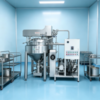 Machine d'émulsification sous vide automatique à cisaillement élevé pour crèmes et lotions cosmétiques