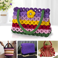 Nouveau fil de soie glacée 100g/pelote 1,5MM pour le tricot à la main, idéal pour chaussures, sacs, poupées, tissage facile, crochet DIY, fil épais