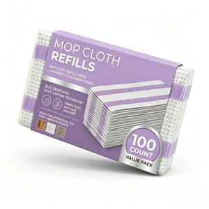 Tampons de serpillière électrostatiques jetables pour la maison - 100 unités - Chiffons anti-poussière robustes - Product Image 1