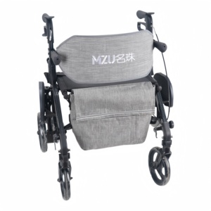 Deambulatore a Quattro Ruote in Alluminio MZU, Progettato Specificamente per Anziani, Pieghevole e Leggero come una Sedia a Rotelle - Product Image 3
