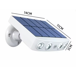 Potentes Luces Solares de Seguridad con 4 LED, Sensor de Movimiento Exterior, 3 Modos, Impermeables, para Montaje en Pared, Trabajo Nocturno, Jardín - Product Image 4