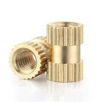 M2 M3 M4 M5 M6 M8 M10 femelle en laiton moleté insert fileté moulé machines de traitement écrous métalliques pour les applications minières