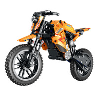 Bloques de Construcción de Modelos de Motocicletas, Juguete Educativo de Ensamblaje de Alta Dificultad, Rompecabezas de Material Plástico, Regalo de Entrenamiento Perfecto para Niños de 0 a 3 Años