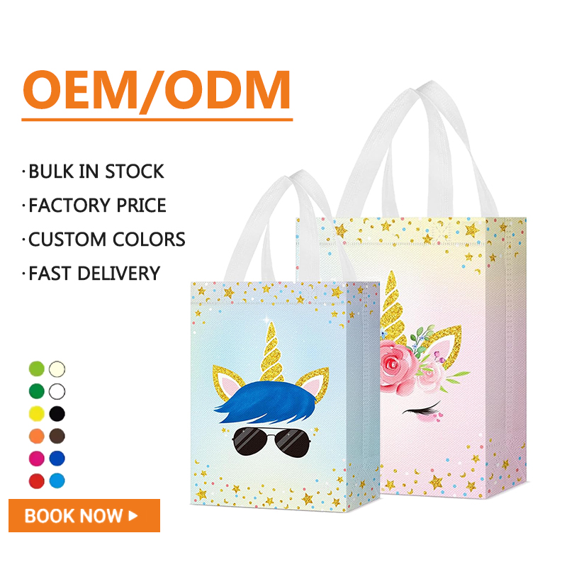 Customized Eco Friendly Shopping Bag Gold Lamination Metallic Non Woven Bag