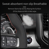 Produits les plus vendus, housse de volant de voiture cousue à la main, protection pour Dodge Ram