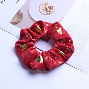 Coleteros de Terciopelo Navideños Personalizados con Estampado Dorado, Lazos para el Cabello de Lujo, Accesorios Festivos para Mujer, Coleteros Hechos a Mano - Product Image 4