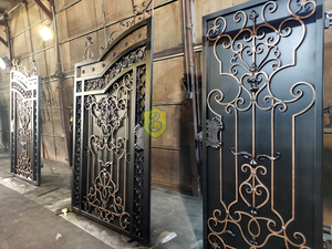 Diseños <span class=keywords><strong>de</strong></span> <span class=keywords><strong>Portones</strong></span> Principales <span class=keywords><strong>de</strong></span> Lujo <span class=keywords><strong>para</strong></span> Garajes, Puerta Doble <span class=keywords><strong>de</strong></span> Hierro Forjado, Portón <span class=keywords><strong>de</strong></span> Entrada <span class=keywords><strong>de</strong></span> Aluminio <span class=keywords><strong>para</strong></span> Entrada <span class=keywords><strong>de</strong></span> Vehículos - Product Image 4