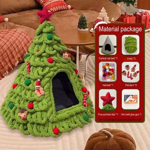 Luxurious Triangle <b>Dog</b> <b>Bed</b> Fluffy Cat <b>Bed</b> <b>Cave</b> Cute Cartoon Style Handcrafted Winter Eco-Friendly Modern Fashion Design - Product Image 2