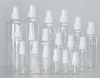 Flacon pulvérisateur transparent vide en plastique PET 10ml 50ml 60ml 80ml 100ml 120ml 150ml flacons de parfum