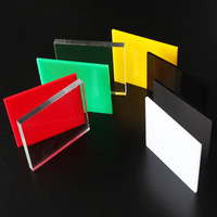 Feuille d'acrylique coulée colorée de haute qualité, acrylique miroir transparent coloré, panneaux acryliques colorés de 1 à 50 mm