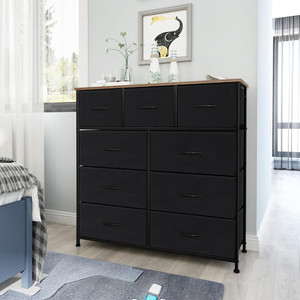 Mobili per la casa 9 cassetti armadio cassettiera in tessuto moderno unità di stoccaggio per camera da letto e soggiorno - Product Image 5